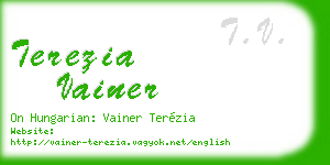 terezia vainer business card